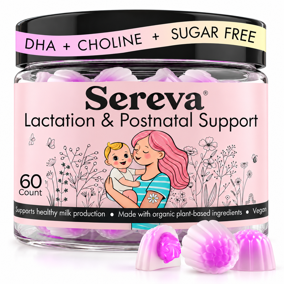 Sereva™ Lactation & Postnatal Support Gummies