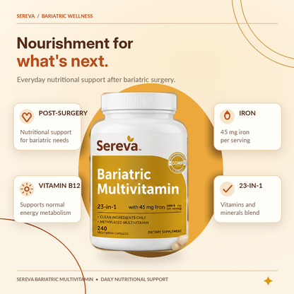 Sereva™ Post-Bariatric Iron & Nutrient Support