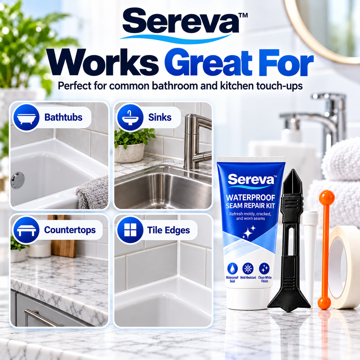 Sereva™ Bathroom & Kitchen Repair Kit