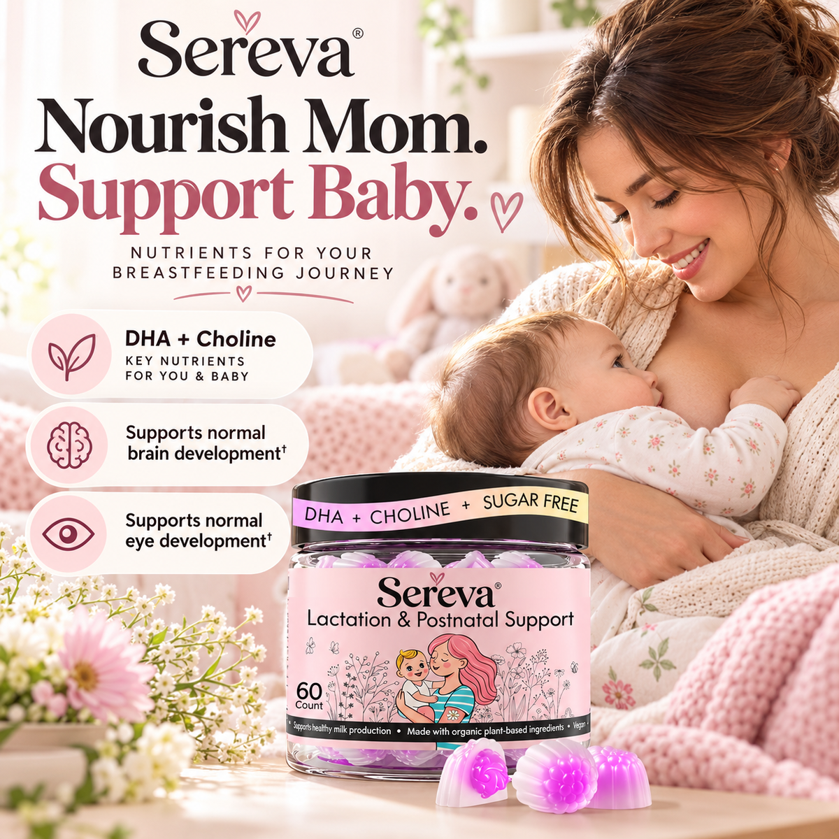 Sereva™ Lactation & Postnatal Support Gummies