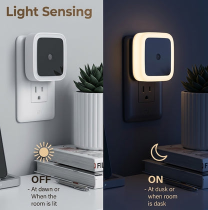 Sereva Plug-In LED Night Light — Warm Dimmable Glow